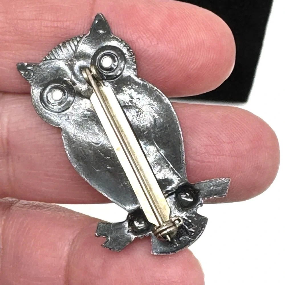Vintage Copper Owl Brooch by Bell Trading - Picture 5 of 10